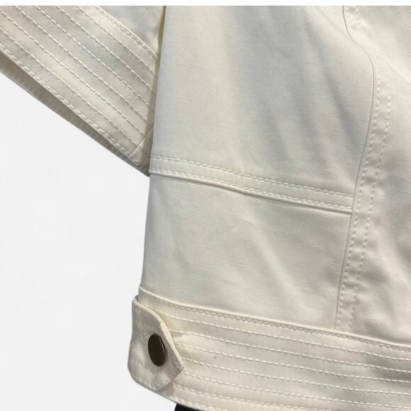 Cache NWT Y2K Cropped Utility Jacket Cream Size Small - Picture 7 of 9